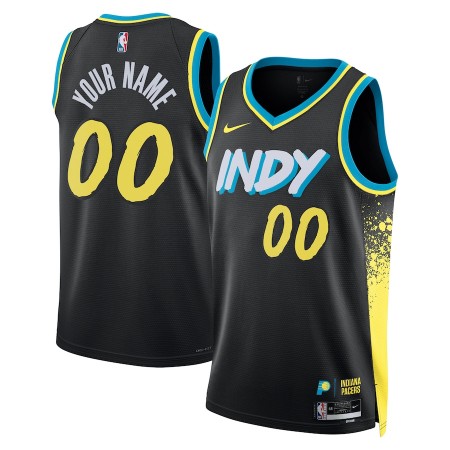 Dres Indiana Pacers Prilagođeni Nike 2023-24 City Edition Crno Swingman